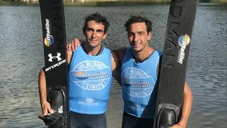 Los hermanos Miranda alcanzaron soñado “un-dos” en el Malibu Open de esquí náutico