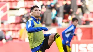 Tomás Alarcón fue expulsado y sólo jugó siete minutos en derrota de Zaragoza