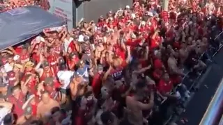 El multitudinario festejo de Atlético Paranaense tras su título de Copa Sudamericana