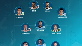Thomas Galdames y Paulo Díaz integran equipo ideal de la Copa de la Liga Argentina