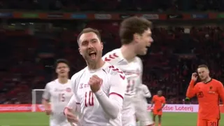 Eriksen volvió a anotar un gol por Dinamarca nueve meses después de su paro cardíaco