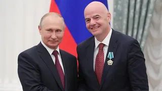 Gianni Infantino recibió en Rusia la medalla estatal “Orden de la Amistad”
