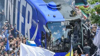 El multitudinario recibimiento que tuvo el plantel de Inter de Milán en el “Giuseppe Meazza”