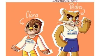 Clara y Pedro: Juegos Suramericanos Máster Santiago 2021 definieron a sus mascotas