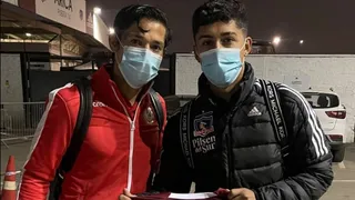 Matías Fernández le regaló su camiseta al joven Bryan Soto