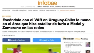 ¿Y el VAR? Así reaccionó la prensa internacional tras la polémica caída de Chile