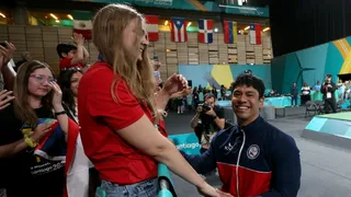 Carinao y su propuesta de matrimonio tras ganar oro: Quería que estos Juegos fueran de los dos