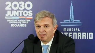 Milad estuvo presente en el lanzamiento de la candidatura mundialista para el Mundial de 2030