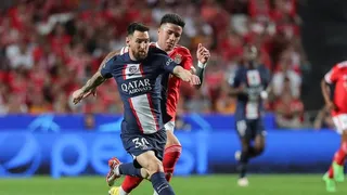 El comentado codazo de Lionel Messi a un compañero de selección en la Champions