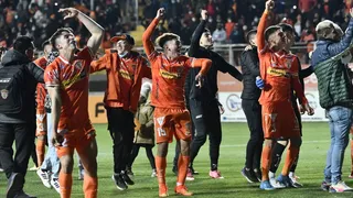 La alegría de Cobreloa tras el sufrido triunfo sobre Deportes Melipilla en Calama