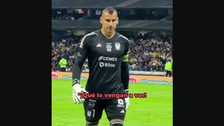 Arquero de Tigres se quejó por cánticos homofóbicos de un colectivo femenino de América