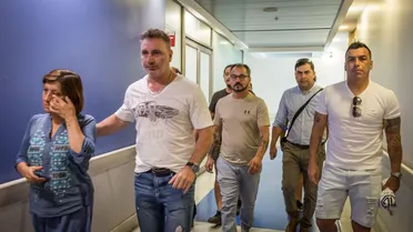 Esteban Paredes y Marcelo Barticciotto encabezaron visita del CSD Colo Colo a Gustavo Gatica