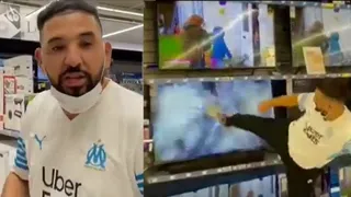 Hincha de Olympique Marsella desató su furia en una tienda por llegada de Messi a PSG