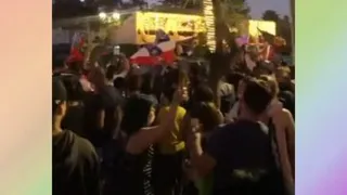 La celebración de los deportistas nacionales por la victoria de Gabriel Boric