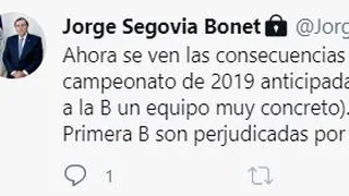Jorge Segovia criticó a la ANFP por su “invento” y salvación de Universidad de Chile en 2019