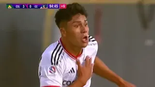 Damián Pizarro anotó su primer gol en el profesionalismo en el descuento de Colo Colo ante Cobresal
