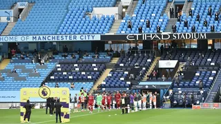 Plantel de Manchester City recibió a Liverpool en Etihad con el pasillo para el campeón