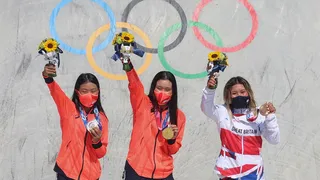 Sakura Yosozumi ganó el primer oro olímpico en la modalidad parque del skate