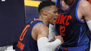 La furiosa reacción de Russell Westbrook tras acoso de fanático en caída de Oklahoma contra Utah Jazz
