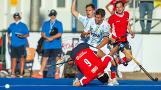 Los Diablos sufrieron agónica remontada contra Argentina en el Panamericano de Hockey césped