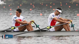 Remeros Bernardo Guerrero y Felipe Cárdenas fueron terceros en su serie en Río 2016
