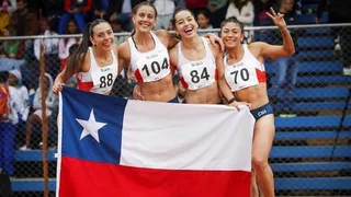 Team Chile logró bronce y récord nacional en el 4×100 femenino en Sudamericano en Sao Paulo