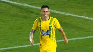 Jean Paul Pineda anotó en caída de Bucaramanga ante Junior en la Copa Aguila