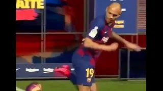 El fail de Martin Braithwaite durante su presentación en FC Barcelona
