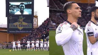 El mensaje de Antony para Pelé en el minuto de silencio de Manchester United