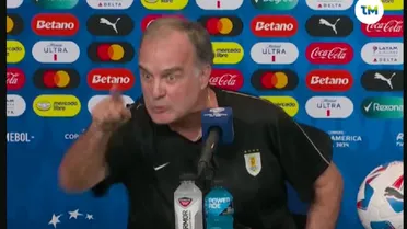 Bielsa hizo duros comentarios contra la prensa por cómo abordaron los incidentes entre Uruguay y Colombia