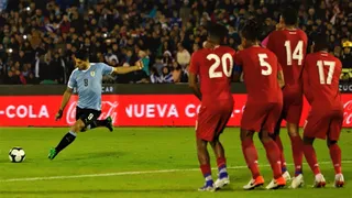 El golazo de tiro libre de Luis Suárez a Panamá en su regreso a la selección uruguaya