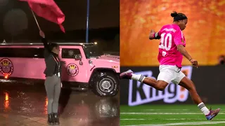 Llegó en limusina y desplegó su magia: Así fue el debut de Ronaldinho en la Kings League
