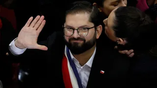 Gabriel Boric puso de ejemplo al equipo de karate para representar el esfuerzo de los deportistas chilenos