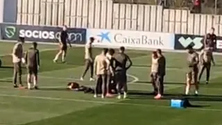 Jugador de Atlético de Madrid sufrió un desmayo en pleno entrenamiento