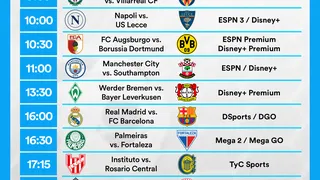 Partidos de hoy, sábado 26 de octubre: Horarios y cómo ver fútbol en vivo