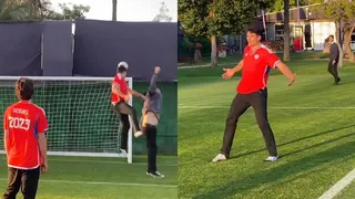 ¡Celebró como Cristiano! El golazo de Esteban Grimalt en “Juan Pinto Durán”