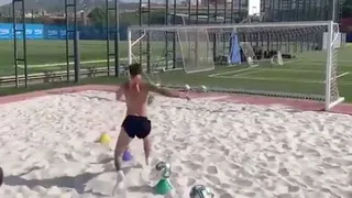 El intenso entrenamiento de Lionel Messi con miras a su retorno en FC Barcelona