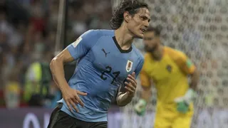 Edinson Cavani marcó el gol del triunfo para Uruguay sobre Portugal con un perfecto remate
