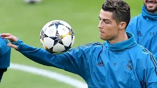 Cristiano Ronaldo marcó un gol desde atrás del arco en la práctica de Real Madrid