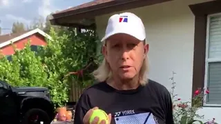 ¡Zurda intacta! El talento de Martina Navratilova a sus 63 años