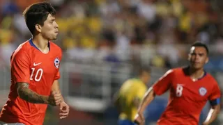 Víctor Dávila marcó de penal el empate transitorio para la Roja sub 23 ante Brasil en Sao Paulo