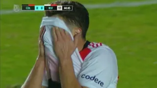 Julián Alvarez se perdió un gol increíble en la derrota de River Plate contra Colón
