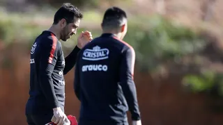 Reinaldo Rueda ensayó oncena que reunió a Claudio Bravo, Arturo Vidal y Gary Medel