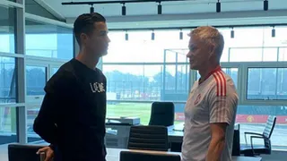Reunión con el jefe: Cristiano Ronaldo se juntó con Solksjaer en Manchester