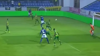 Portugués Joao Silva le anotó un bello gol de taco al equipo de Juan Delgado