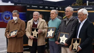 ANFP entregó Estrella en el Paseo de la Fama a seleccionados del ’62