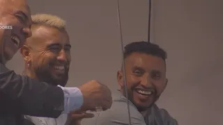 ¡Brindis por Flamengo! El saludo de la Copa Libertadores a Arturo Vidal