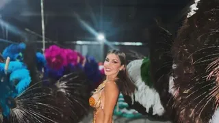 Muri López Benítez, la esposa de Lisandro Martínez que bailó en el carnaval de Gualeguay
