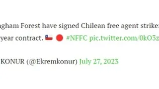 ¿Alexis Sánchez fichó por el histórico Nottingham Forest?