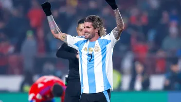 No se vio en la TV: El provocador gesto de Rodrigo de Paul a Arturo Vidal en el Chile vs Argentina